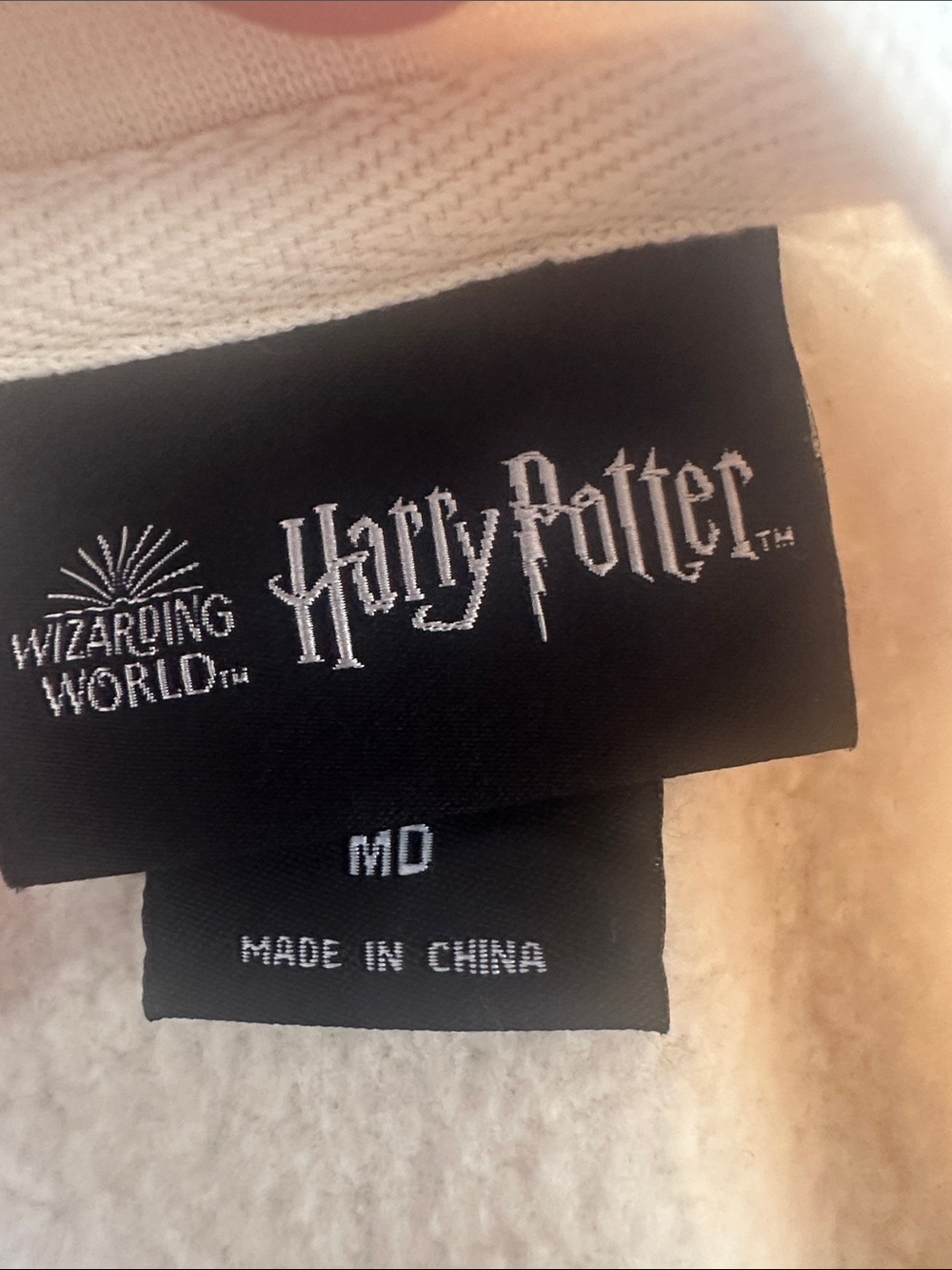 Wizarding World Harry Potter Cream Crewneck Sweatshirt with Floral Vine Motif - Picture 6 of 7
